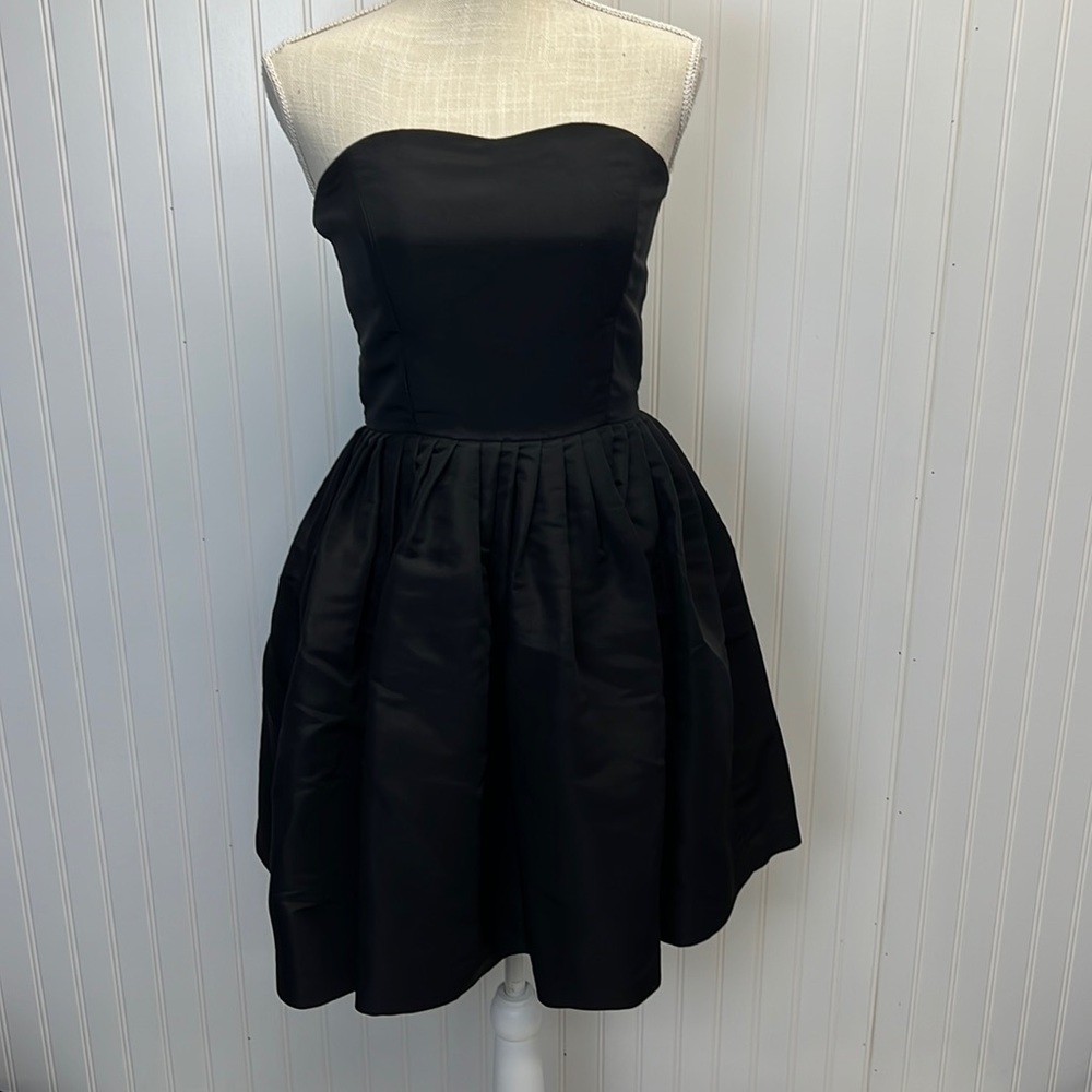 Chloe & Reese‎ Silk Faille Grosgrain Sweat Heart Party Dress Sz 2